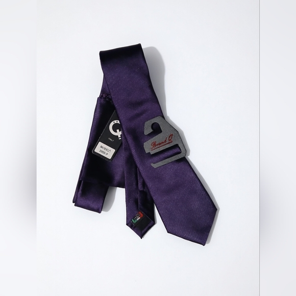 Brand Q Other - Brand Q Royal Purple Satin Necktie & Pocket Square Set